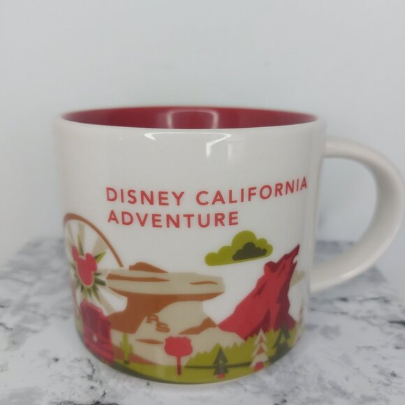 Starbucks Mug Disney Parks California Adventure You Are Here Collection Like New - Picture 5 of 11